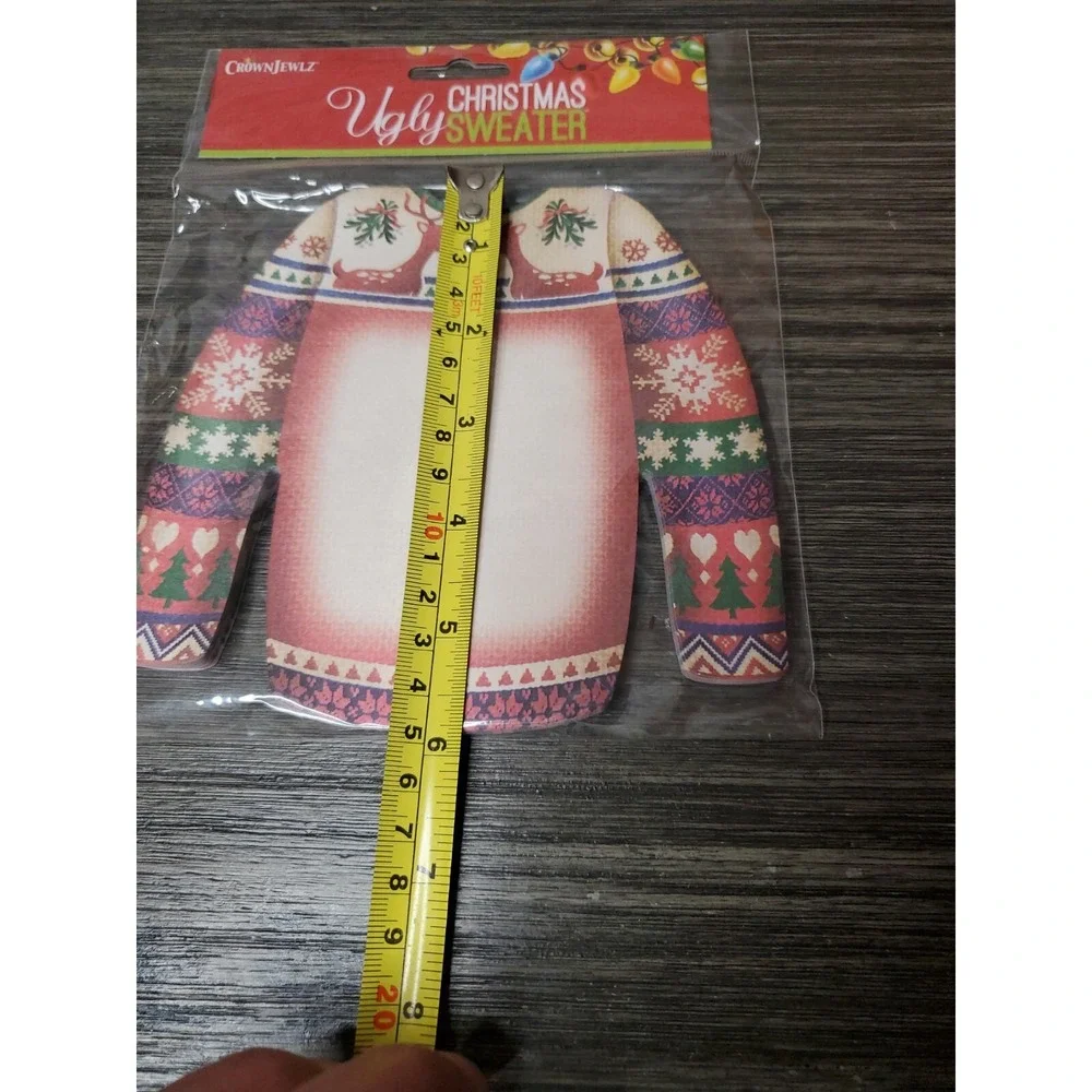 Ugly Christmas Sweater Notepad Holiday Heart Reindeer Paper Gift NEW CrownJewlz